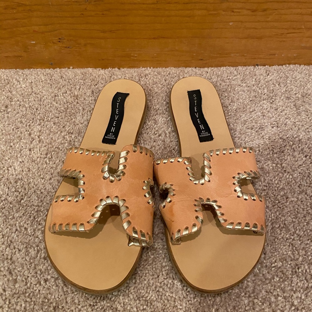 Worn Steven By Steve Madden Leather Sandals